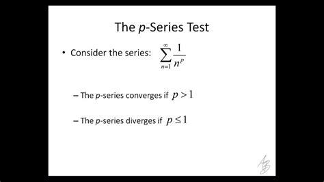 A review of all series tests. Consider the series ∑n∞ an ∑ n ∞ a n. Divergence Test: If limn→∞an ≠ 0 lim n → ∞ a n ≠ 0, then ∑n an ∑ n a n diverges. Integral Test: If an = f(n) a n = f ( n), where f(x) f ( x) is a non-negative non-increasing function, then. ∑n∞ an ∑ n ∞ a n converges if and only if the integral ...